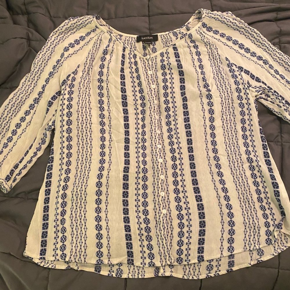 Karen Kane Blouse Sz XL